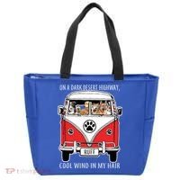 Dark Desert Highway Dog Feel Cool Wind In My Hair Tote Bag thumb 0