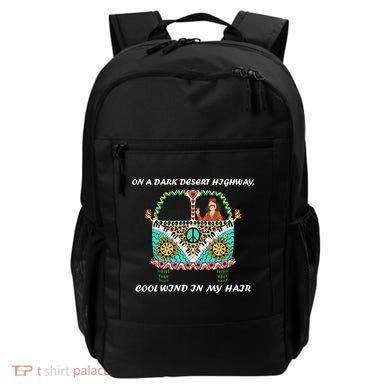 Dark Desert Highway Funny Hippie Backpack