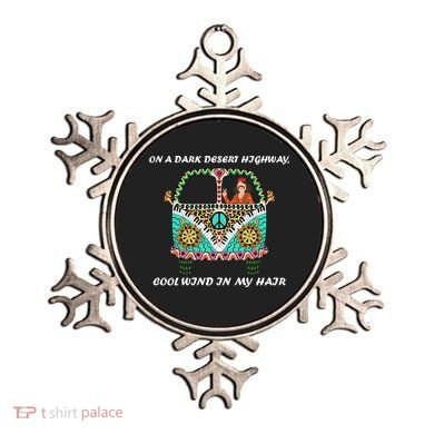 Dark Desert Highway Funny Hippie Ornament