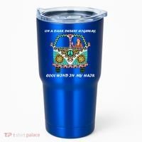 Dark Desert Highway Funny Hippie Tumbler thumb 0