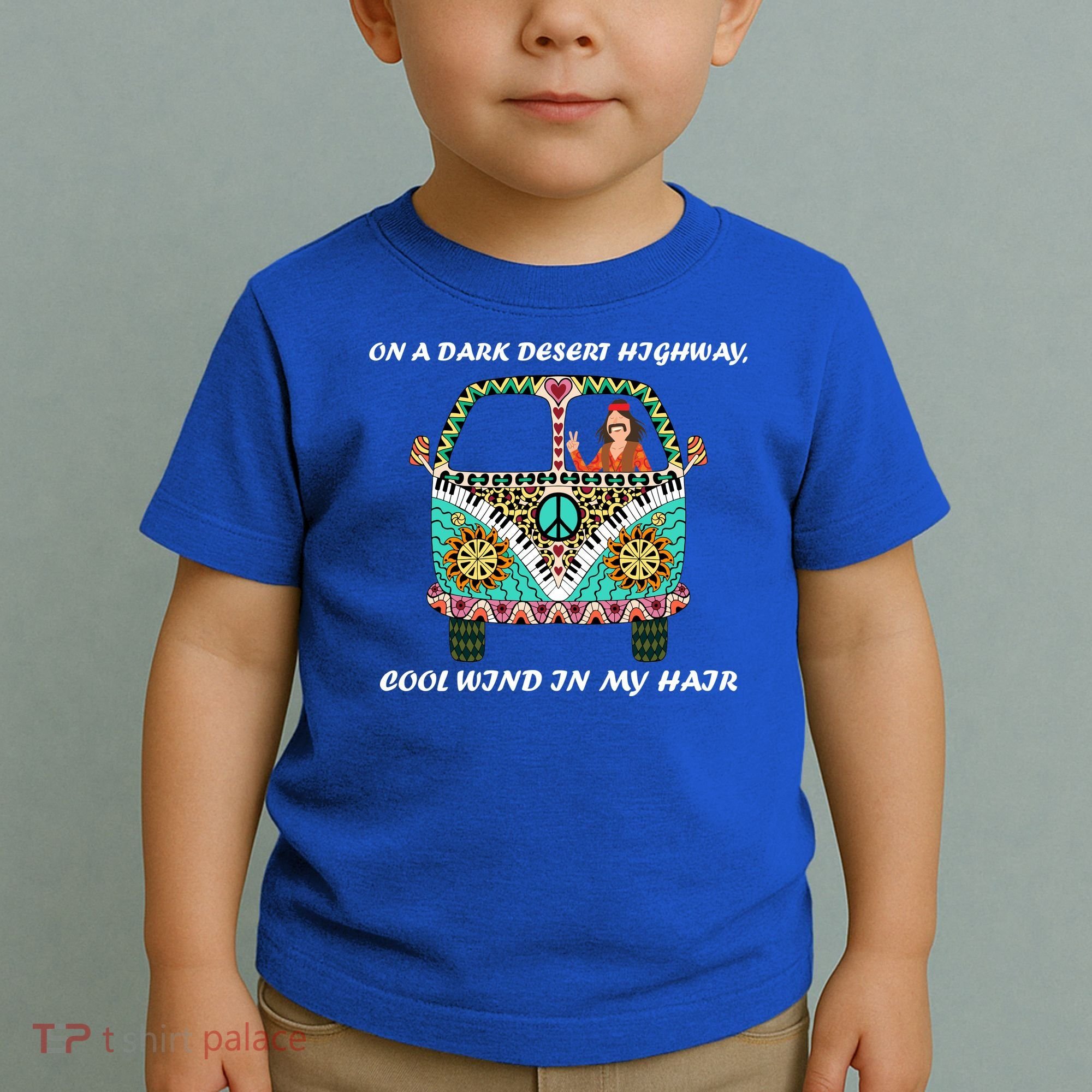 Dark Desert Highway Funny Hippie Toddler T-Shirt