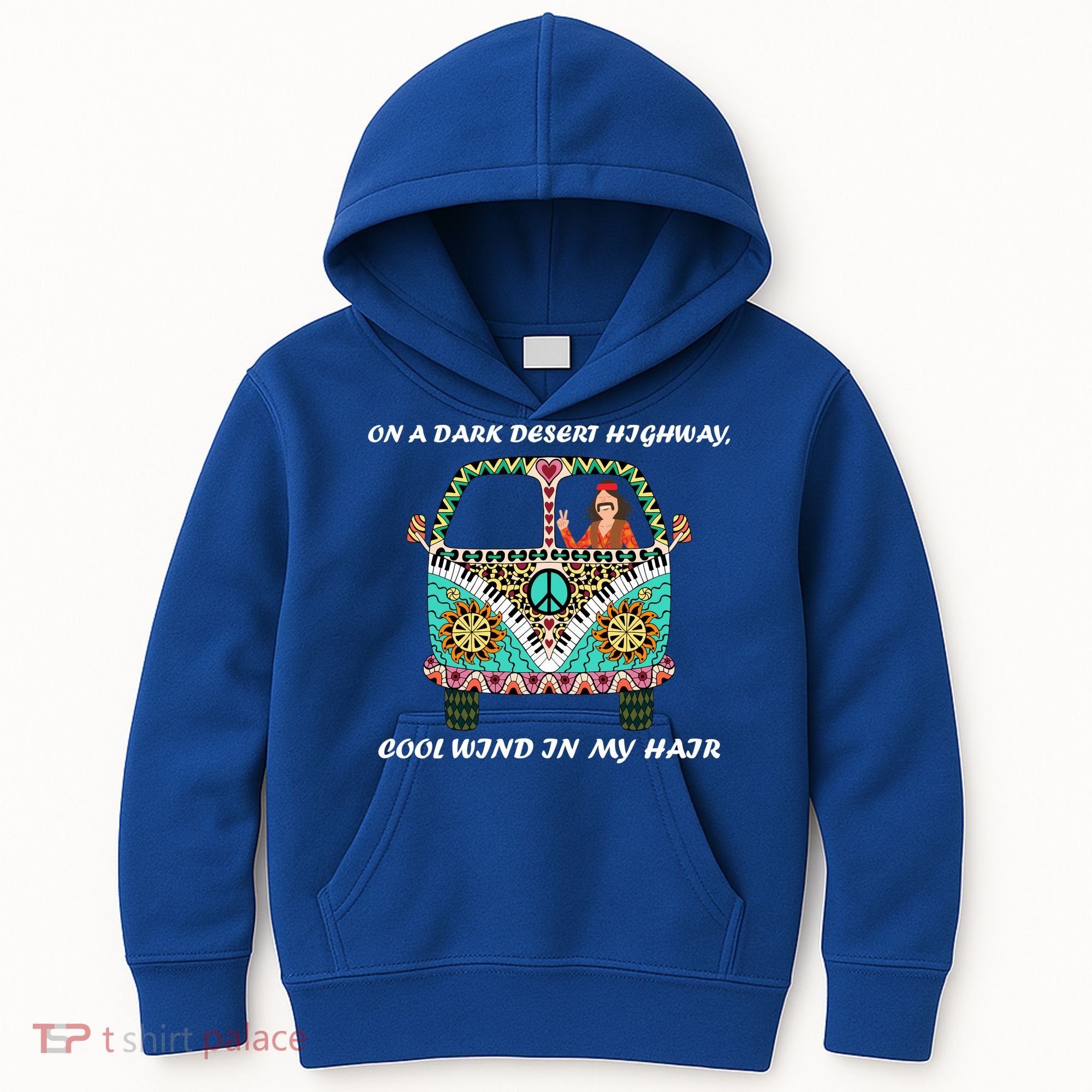 Dark Desert Highway Funny Hippie Kids Hoodie