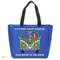 Dark Desert Highway Funny Hippie Tote Bag thumb 0