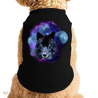Dark Moon Wolf Galaxy Doggie Tank