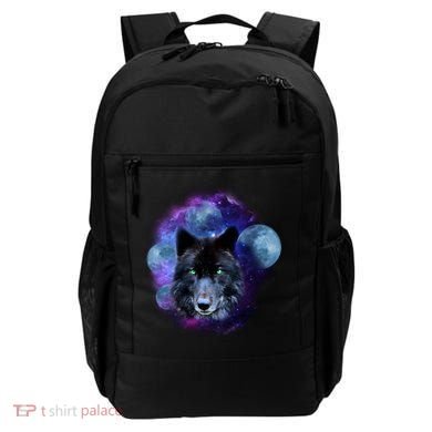 Dark Moon Wolf Galaxy Backpack