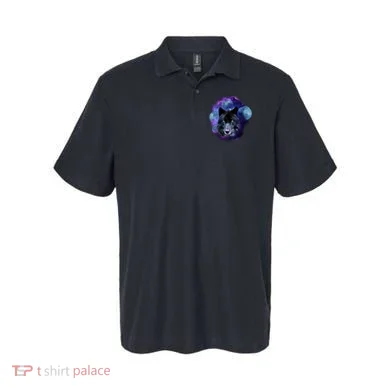 Dark Moon Wolf Galaxy Polo