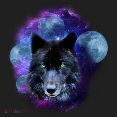 Dark Moon Wolf Galaxy Tumbler