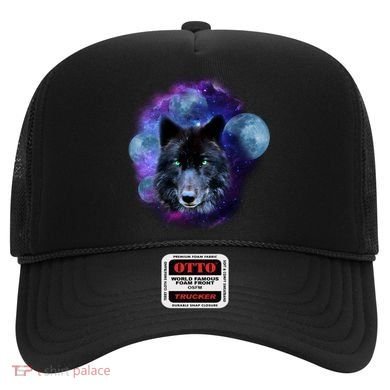 Dark Moon Wolf Galaxy Hat