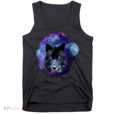 Dark Moon Wolf Galaxy Tank Top