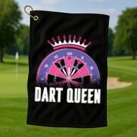 Dart Queen Golf Towel thumb 1
