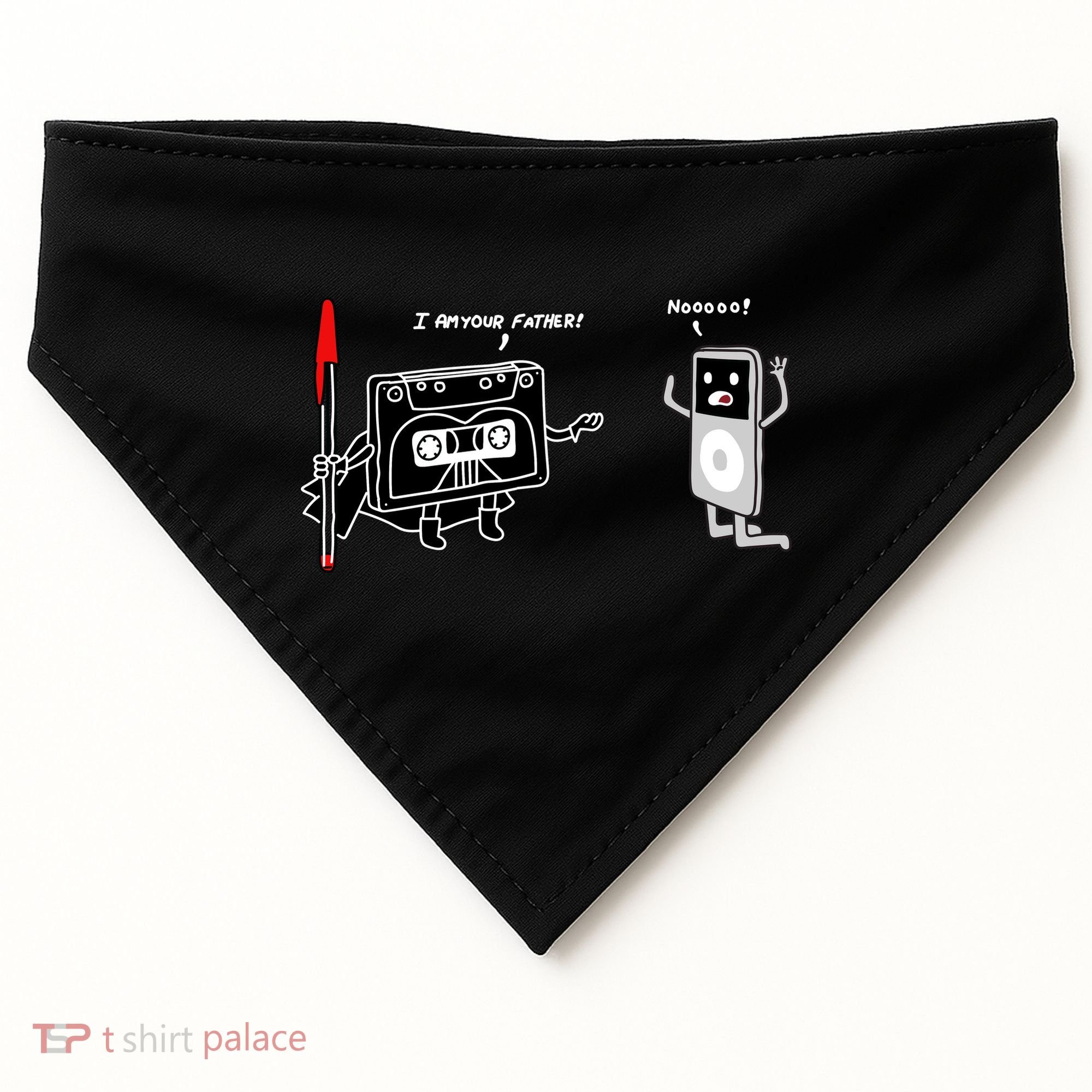 Darth Cassette Tape USA-Made Doggie Bandana