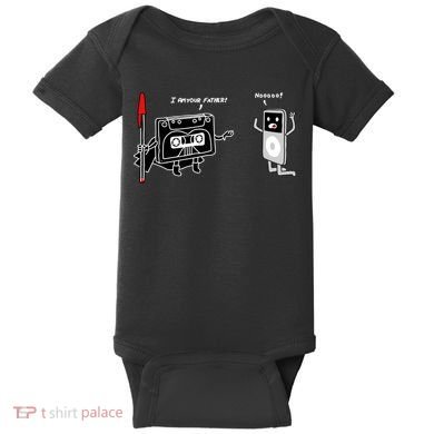 Darth Cassette Tape Baby Bodysuit