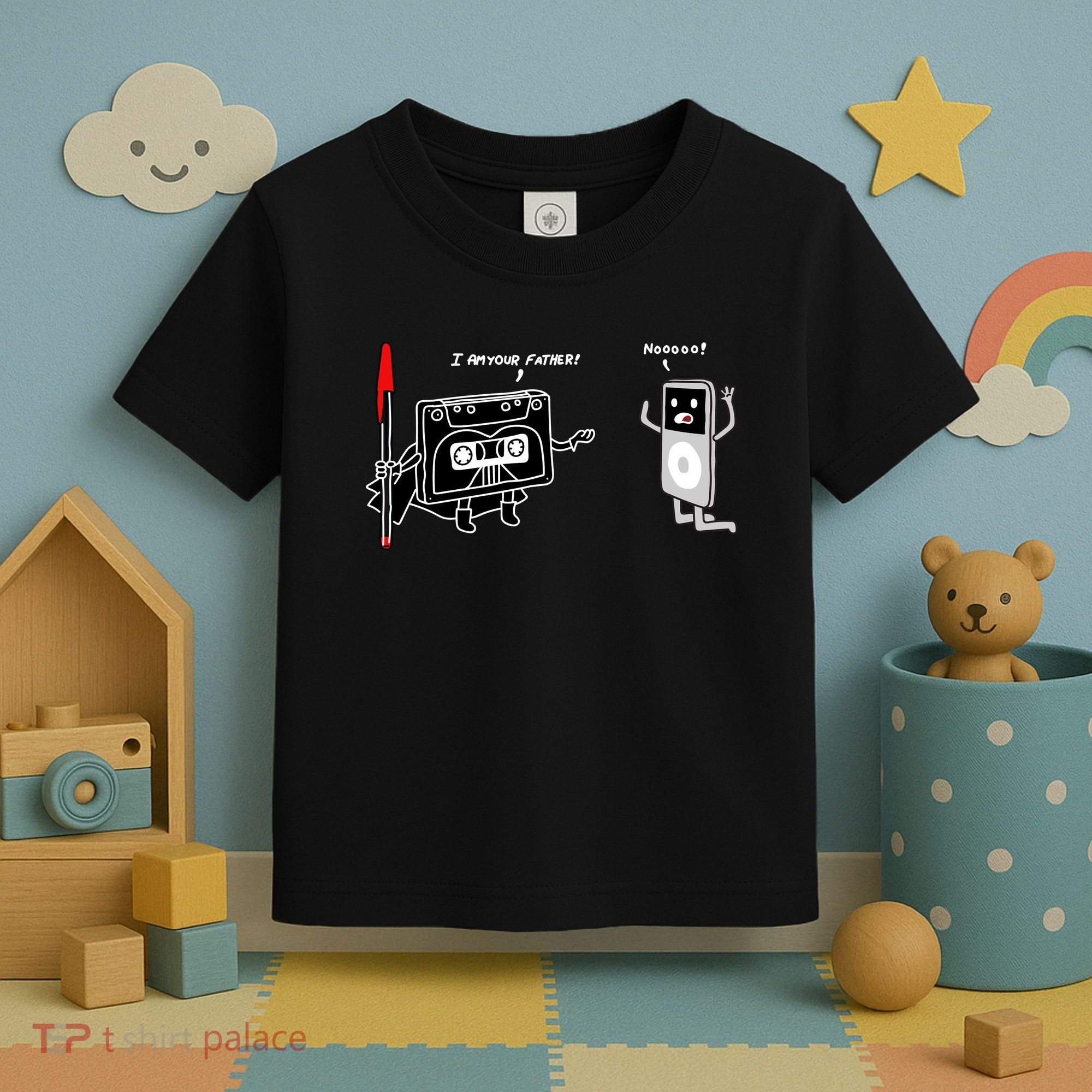 Darth Cassette Tape Toddler T-Shirt