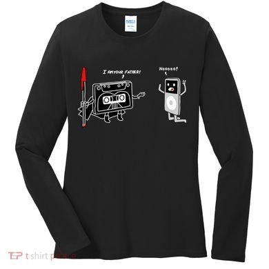 Darth Cassette Tape Women's Long Sleeve Shirt