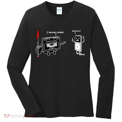 Darth Cassette Tape Women's Long Sleeve Shirt