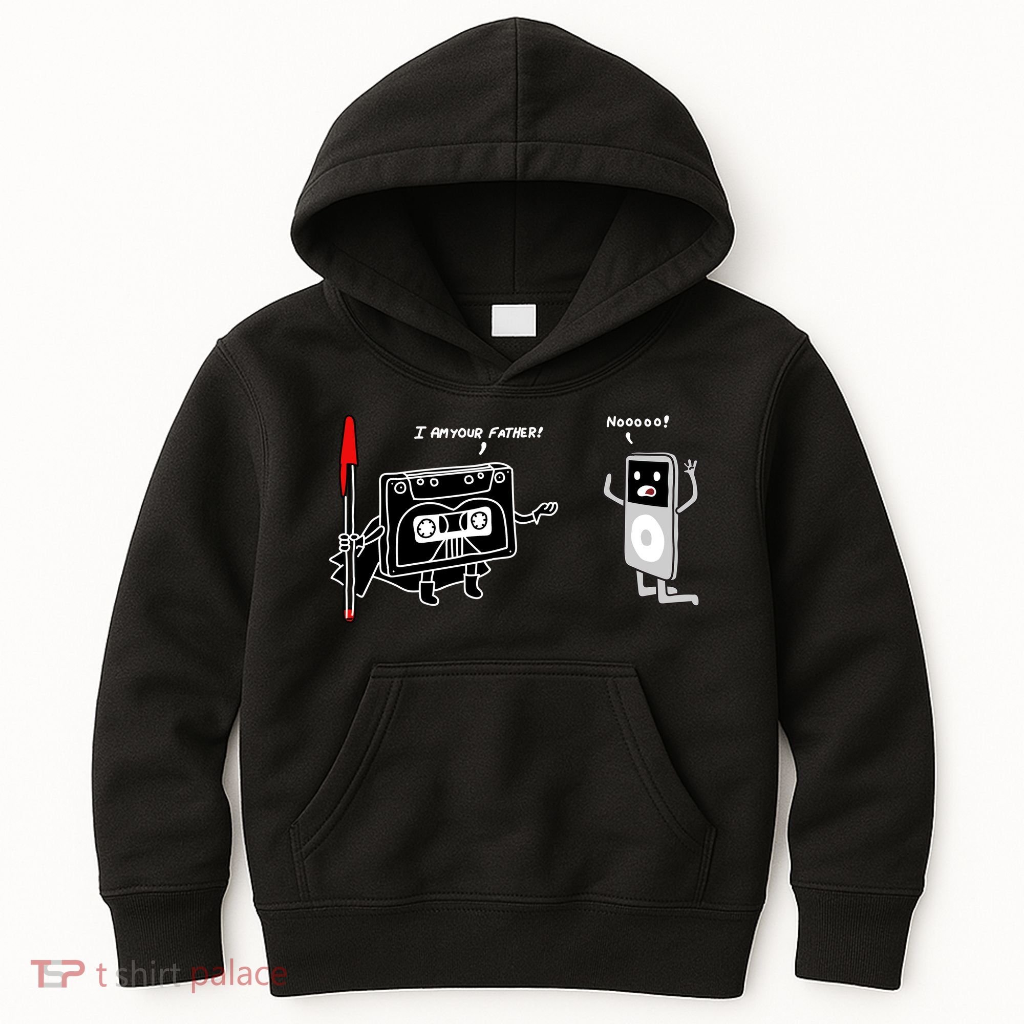 Darth Cassette Tape Kids Hoodie