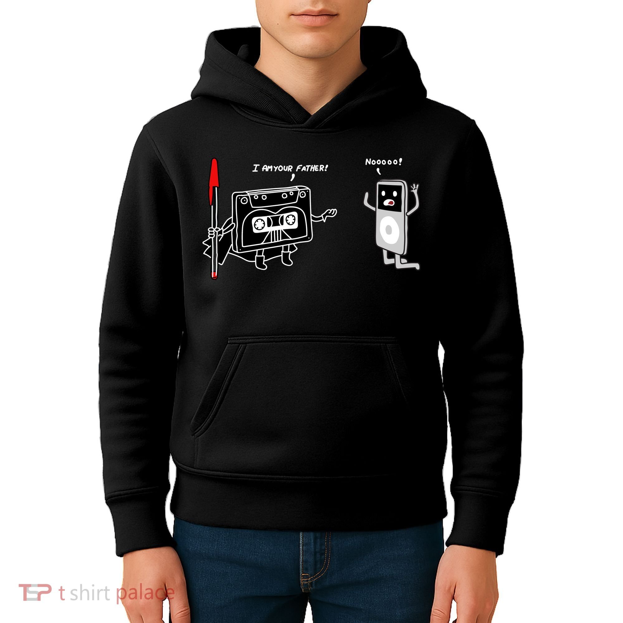 Darth Cassette Tape Kids Hoodie