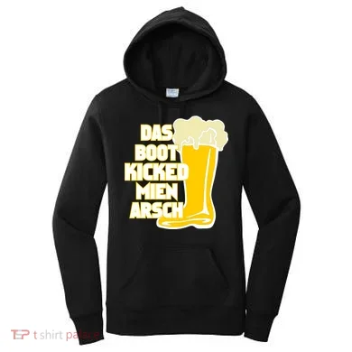 Das Boot Kicked Mien Arsch Women's Hoodie
