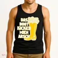 Das Boot Kicked Mien Arsch Tank Top thumb 3