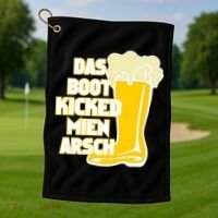 Das Boot Kicked Mien Arsch Golf Towel thumb 1