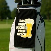 Das Boot Kicked Mien Arsch Golf Towel thumb 2