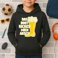 Das Boot Kicked Mien Arsch Kids Hoodie thumb 2