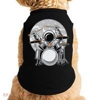 Drumming Astronaut Space Drummer Musician Rock Band Doggie Tank thumb 0
