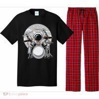 Drumming Astronaut Space Drummer Musician Rock Band Pajama Set thumb 0