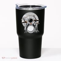 Drumming Astronaut Space Drummer Musician Rock Band Tumbler thumb 0
