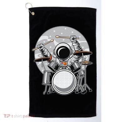 Drumming Astronaut Space Drummer Musician Rock Band Golf Towel