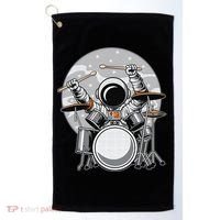 Drumming Astronaut Space Drummer Musician Rock Band Golf Towel thumb 0