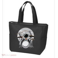 Drumming Astronaut Space Drummer Musician Rock Band Tote Bag thumb 3
