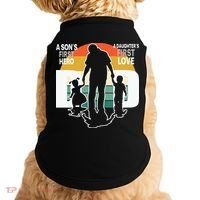 Dad A Sons First Hero A Daughters First Love Father's Day Doggie Tank thumb 0