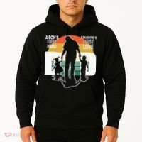 Dad A Sons First Hero A Daughters First Love Father's Day Hoodie thumb 2
