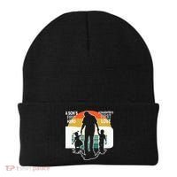 Dad A Sons First Hero A Daughters First Love Father's Day Beanie thumb 0