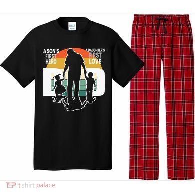 Dad A Sons First Hero A Daughters First Love Father's Day Pajama Set