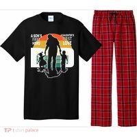 Dad A Sons First Hero A Daughters First Love Father's Day Pajama Set thumb 0