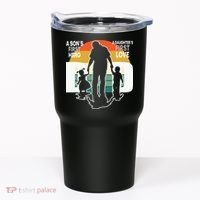 Dad A Sons First Hero A Daughters First Love Father's Day Tumbler thumb 0
