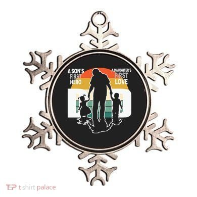 Dad A Sons First Hero A Daughters First Love Father's Day Ornament