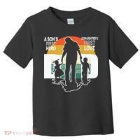 Dad A Sons First Hero A Daughters First Love Father's Day Toddler T-Shirt thumb 0