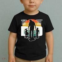 Dad A Sons First Hero A Daughters First Love Father's Day Toddler T-Shirt thumb 2