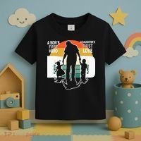 Dad A Sons First Hero A Daughters First Love Father's Day Toddler T-Shirt thumb 3