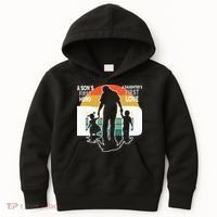 Dad A Sons First Hero A Daughters First Love Father's Day Kids Hoodie thumb 0