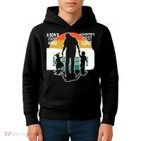 Dad A Sons First Hero A Daughters First Love Father's Day Kids Hoodie thumb 4
