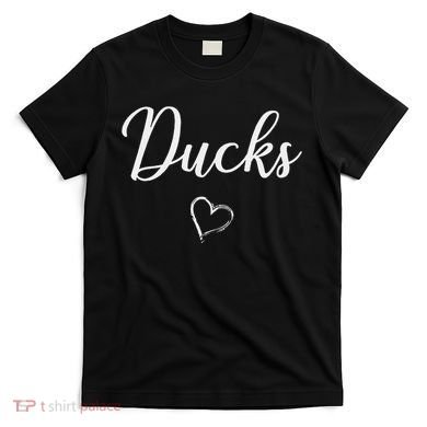 Ducks Above Small Heart Taylor T-Shirt
