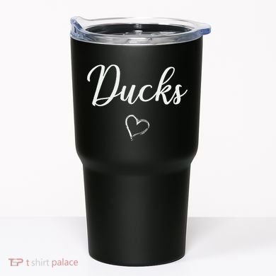Ducks Above Small Heart Taylor Tumbler