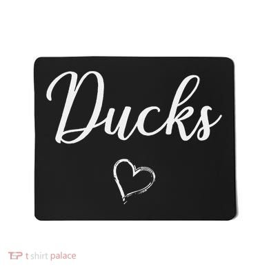Ducks Above Small Heart Taylor Mousepad