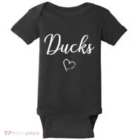 Ducks Above Small Heart Taylor Baby Bodysuit thumb 0