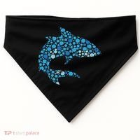 Dot Art Shark Polka Dots Women USA-Made Doggie Bandana thumb 0