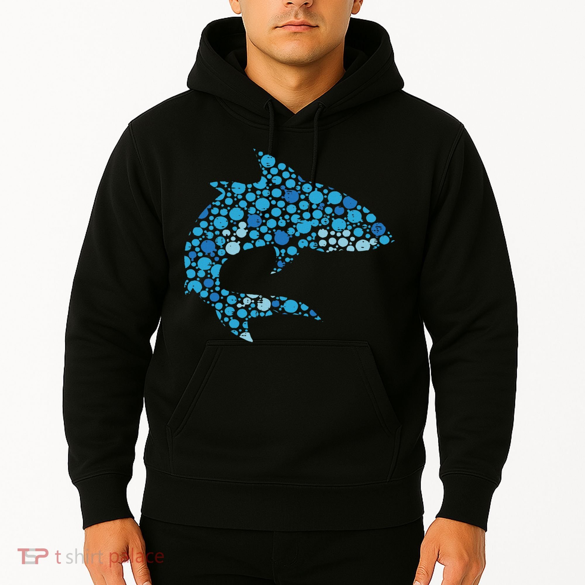 Dot Art Shark Polka Dots Women Hoodie